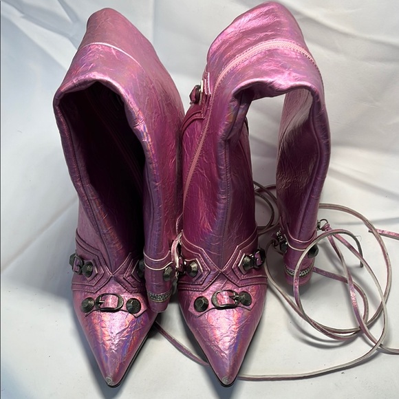 Pink High Heel Boots - Picture 2 of 6